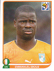 Emmanuel Eboue Cote D'Ivoire samolepka Panini World Cup 2010 #528